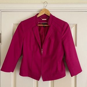 Moto-style suit jacket